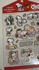 (Set Of 2) Peanuts Snoopy Foil Stickers