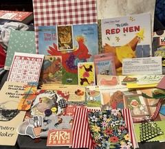 The Little Red Hen Farm Animals Scrapbooking,Journals, Embellishments Mixed Lot