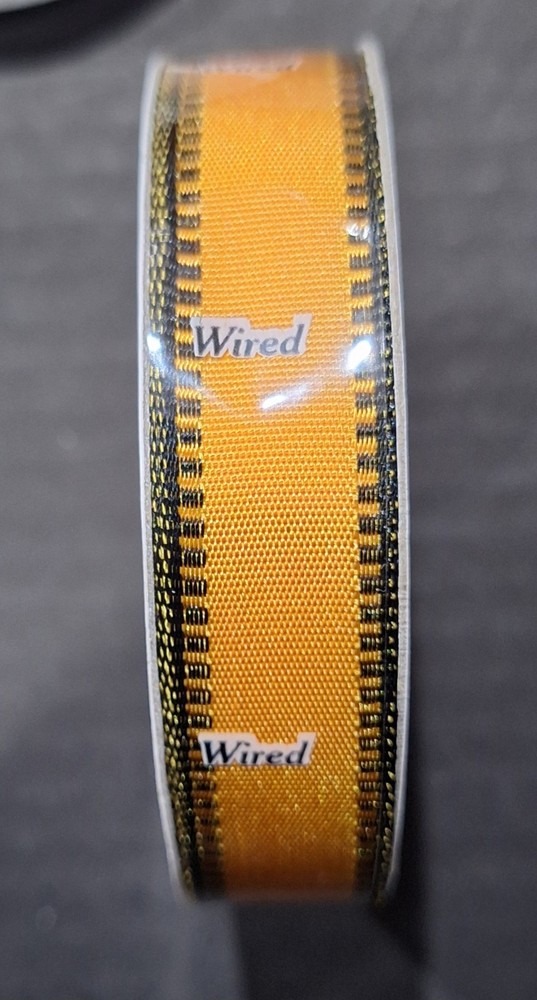 Celebrate It Harvest Halloween Orange&Black Ribbon-5/8 in-3 yds-100% Polyester