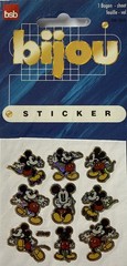 PRISMATIC MICKEY MOUSE Stickers(9pcs)Disney•Cartoon Character•Card Making•