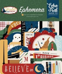 Echo Park WIZARDS and COMPANY *2 Packs* Ephemera Die Cuts + Frames & Tags 68p