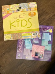 Lot of 471 Sheets 12×12 Scrapbook Paper Assorted Prints & Solids Craft Paper Car