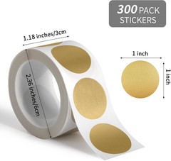300 Pack Scratch Off Stickers, 1″ Round Circle Scratch Off Labels Self Adhesive