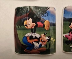 Vintage Smile Makers Sandylion Disney Stickers Lot of 5 2.5 x 2.5 Mickey Donald