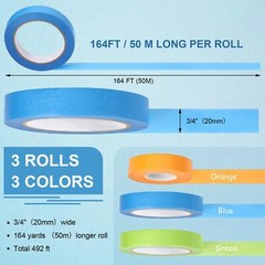 Laboratory Labeling Tapes Temperature Resistant Water Resistant 3 Rolls