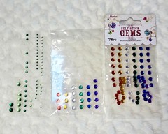 Multicolor Rhinestone Gem Stickers (1 sealed, 2 opened)