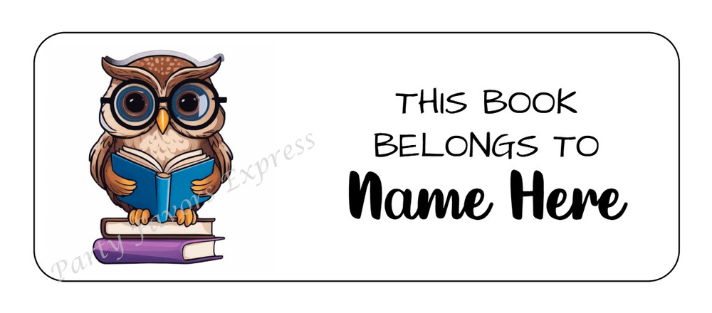 30 THIS BOOK BELONGS TO/FROM LIBRARY OF/STICKERS LABELS/TEACHER – PERSONALIZED