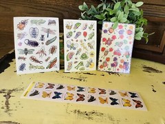 Lot of 4 Insect Themed Sticker Sheets AGC Hallmark Trend Loose Complete