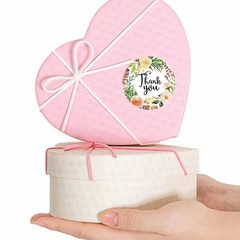 2000 PCS Floral Thank You Stickers Waterproof Easy Peel for Gifts&Envelopes Roll
