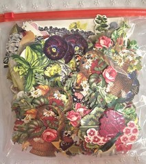 ANNA GRIFFIN 250+ Unlabeled DIE CUTS Flat+3D FLOWERS BIRDS BUTTERFLY+ NEW (PA51)