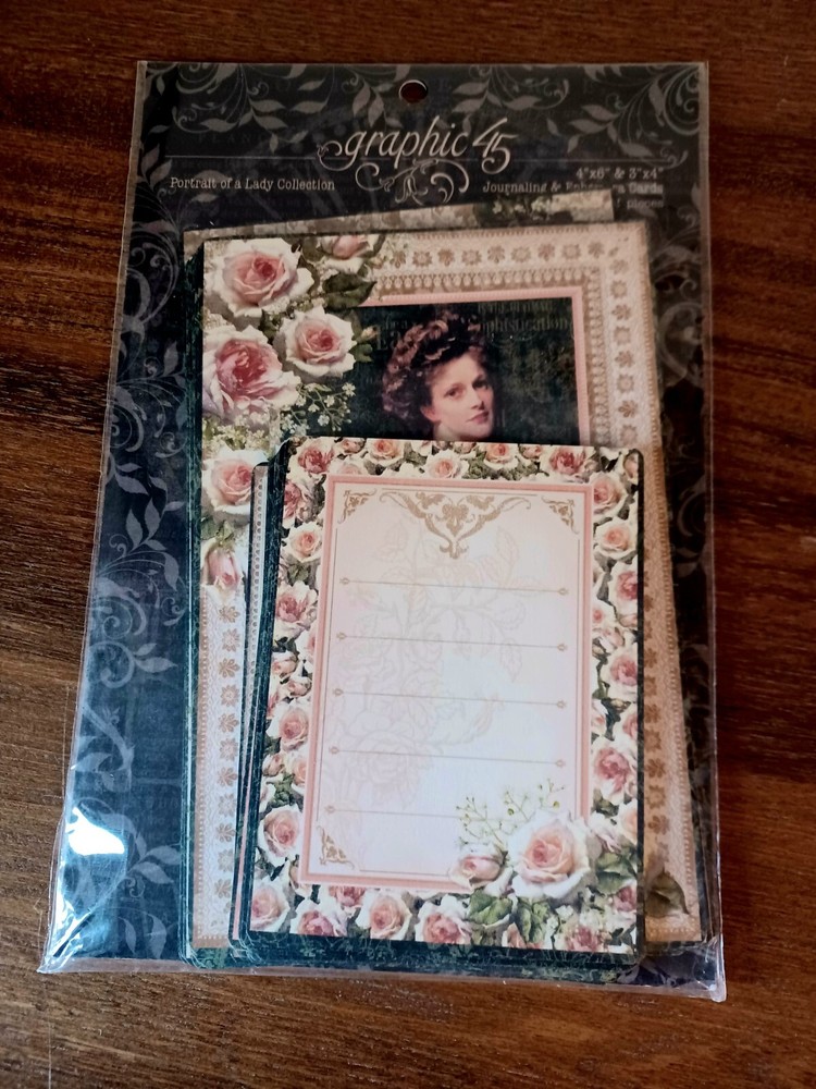 Graphic 45 **PORTRAIT OF A LADY** Journaling & Ephemera CARDS-2017