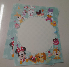 NEW TOKYO DISNEYLAND DISNEY STATIONARY SET PAPERS AND MATCHING ENVELOPES