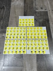 Vintage round 1″ yellow smiley face stickers original emojis sticker sheets