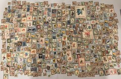 450 Pc Graphic 45 Ephemera Faux Stamp Die Cuts Junk Journal Scrapbooking Lot