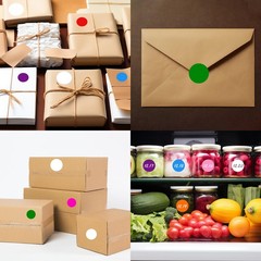 1 Inch Removable Color Dot Stickers 700 Pcs Waterproof Round Circle Labels Ea…