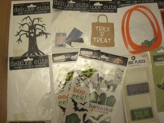 Lot of 20+ Halloween Stickers & Stamps Delux Cuts Rub Ons Transfers Clear Stamps
