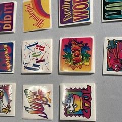 Vintage 90’s Stickers Scholastic Highlights Teacher Rewards Encourage Good Job