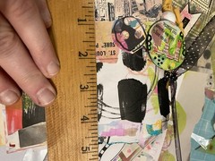 Unique Handmade Scrap Paper Art Journal Mixed Media Embellishments
