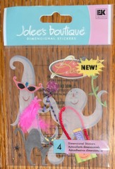 RARE JOLEES GHOST PARTY HALLOWEEN Trick Or Treat Candy Costume SCRAPBOOK STICKER