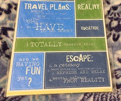 Making Memories Stickers Vacation» 2 Sheets Travel Plans Words Escape 2004 New