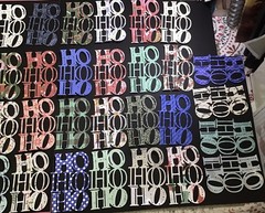 HO HO HO Die Cut Embellishments 3-3/4 x 2-3/4 6pcs Choose Color Scrapbook Cards