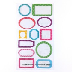 Colorful Frames Epoxy Stickers Sheet