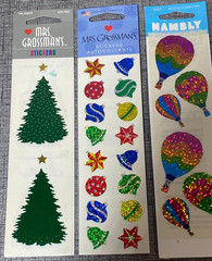 Vintage Mrs. Grossman’s & Stickopotamus Stickers Hambly Prismatic Sparkle 9 Pack