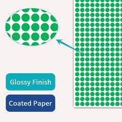 1/4″ Green Dot Stickers 2750 PCS Small Round Circle Stickers Tiny Mini Little…