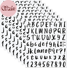 576 Pieces 8 Sheets Letters Stickers Self Adhesive Vinyl Letter for Graduation C
