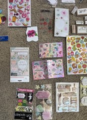 Large Lot of Pop Up Stickers, Rubbing, Flat, Diecuts, Scrapbooking Variety