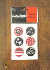 Creative Imaginations Signature Collection-Disney Magic Kingdom 6 Brads-New