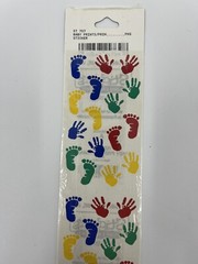 New Frances Meyer Baby Footprints and Handprints 64 Stickers Scrapbook Journal