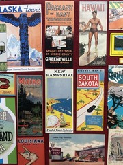 Travel Vacation Themed Bundle 96 Pieces, USA States Road Trip Kit Cutouts Cards