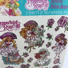 American Greetings Forget Me Not 1992 Peppermint Rose Scented Stickers NOS