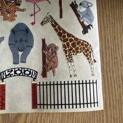 Sticker Roll~ Scrapbook Mania Sticker Sheets Zoo 10.5″ x 8.5″ Over 45 Sheets