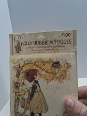 Vintage Holly Hobbie Print-Appliques for decoupage , Fall Birds Nest