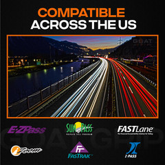 EZ Pass/IPass/FasTrak/SunPass Windshield Strips with Mounting Adhesive Stick 4pk