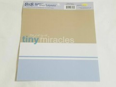NEW Lot 8 MME Lay-over Layouts Baby Boy 8 x 8 Color Blue Brown Scrapbooking -F