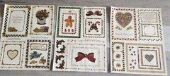 Christmas Flowers LOT of 3 Country Stickers by Joy Marie Journal Card New #47