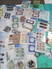 50+ Mixed Scrapbooking Supplies Lot Craft Embellishments & Metal Accents NEW