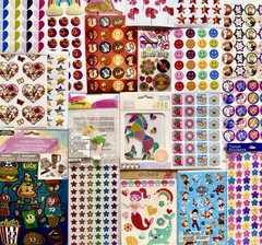 544 STICKER Lot Mxd Sandylion Hallmark Crafters Corner American Greetings