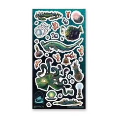 Stickii – Deep Sea Creatures Sticker Sheet – Underwater Ocean Monster Stickers
