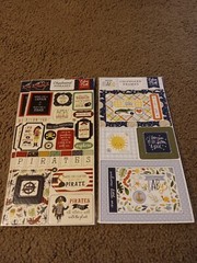 Crafts 13″ Chipboard Stickers Lot 6 Little Boy Theme Play Explore Pirates