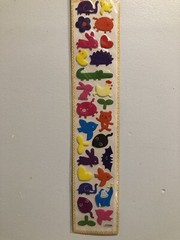 Kawaii Colourful Animals Glitter Puffy Large Sticker Sheet Scrapbooking
