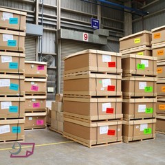 500 Rectangle Color Coding Stickers 3″x5″ – Fluorescent Orange Labels for Moving