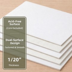 Embossed Backing Board 12×18 Acid-Free 4 Ply Dual Surface – Perfect for Photos