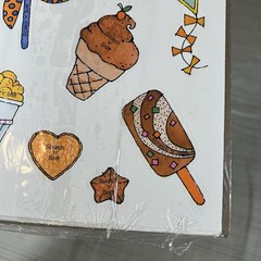 Vintage Scratch N Sniff Stickers Current Inc 1993 Sealed Pack Ice Cream Sun