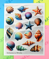 Seashells & Starfish Sticker Sheet