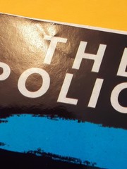 vtg 80s Winterland Prod «The Police» music sticker module *restored* *damaged*