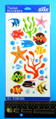 Sticko Vellum Tropical Fish Sealife Sticker Pack